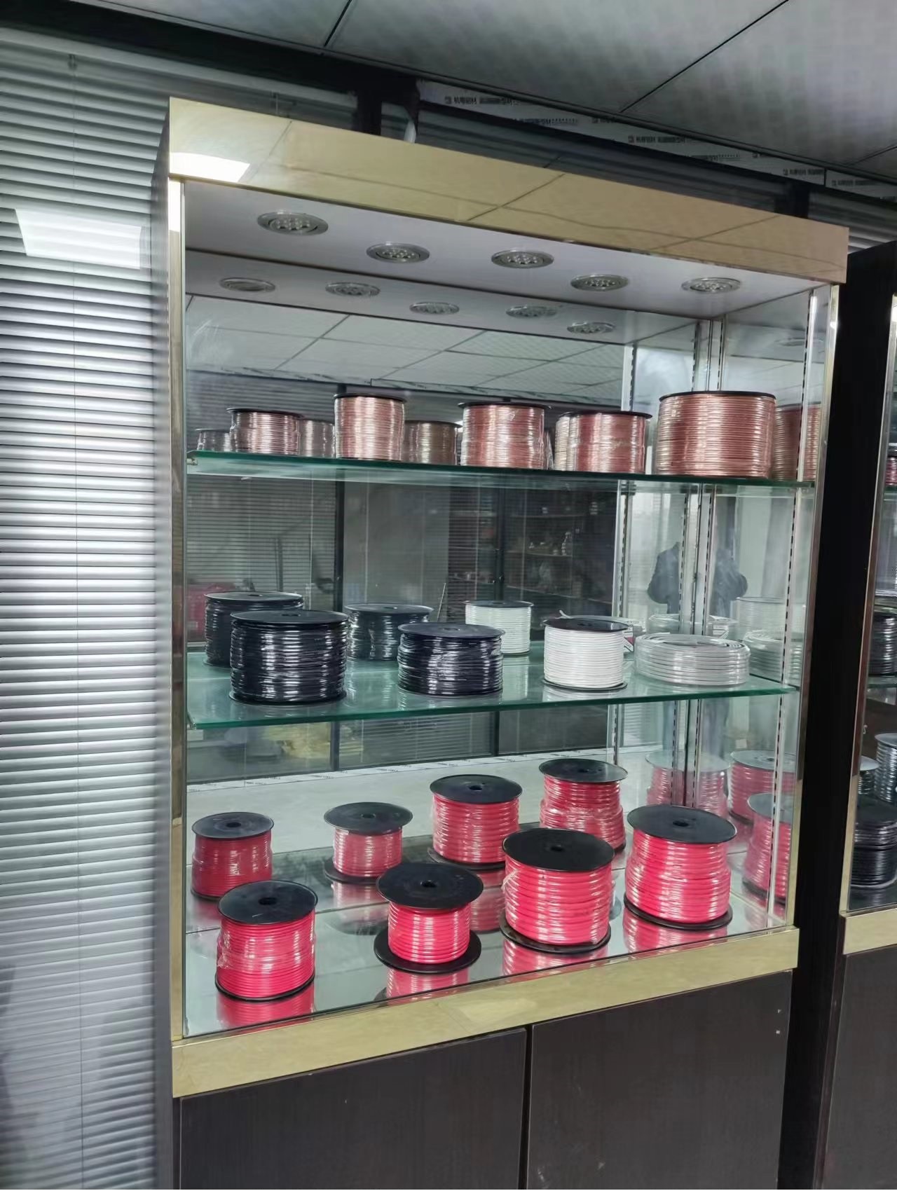 Sample room product display Sample room product display